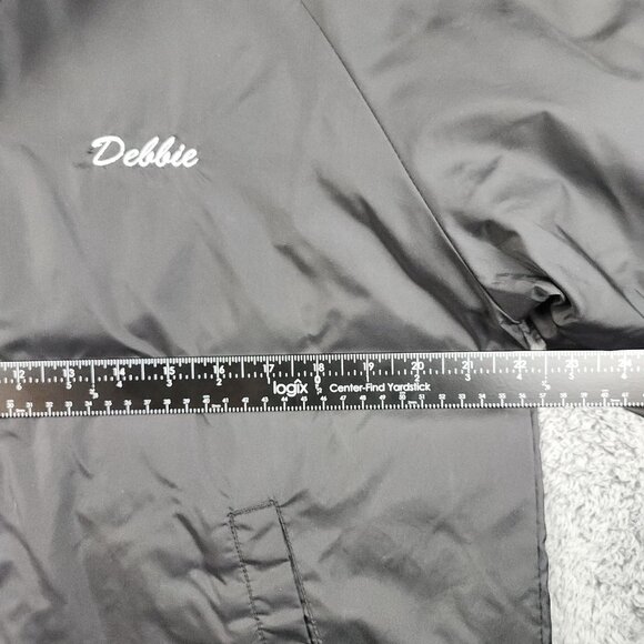 Vintage Satin Bomber Jacket Mens Medium Snap Front Black 90's Lined Car Cruizers - Picture 3 of 13